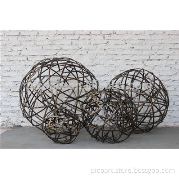 Modern balls metal sculpture for decoration